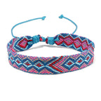 Set of 8 Brazilian Bracelets with Geometric Patterns