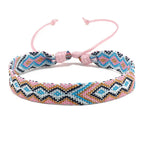 Set of 8 Brazilian Bracelets with Geometric Patterns