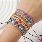 Set of 8 Brazilian Bracelets with Geometric Patterns