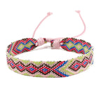 Set of 8 Brazilian Bracelets with Geometric Patterns