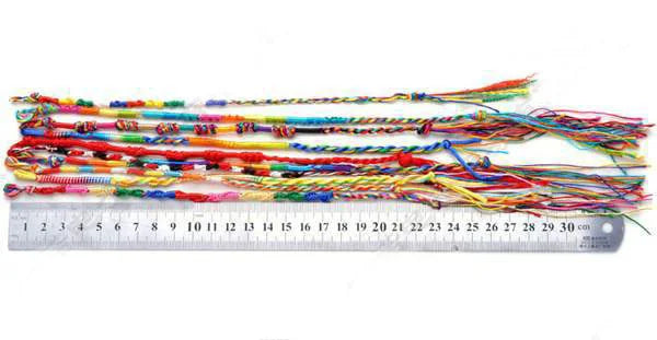 Set of 9 Multicolor Brazilian Lucky Bracelets
