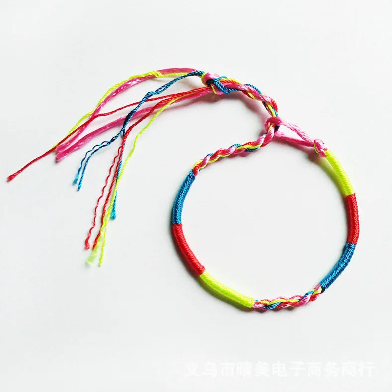 Set of 9 Multicolor Brazilian Lucky Bracelets