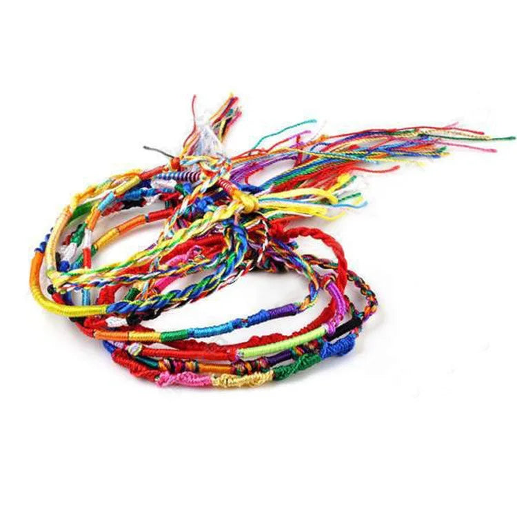 Set of 9 Multicolor Brazilian Lucky Bracelets