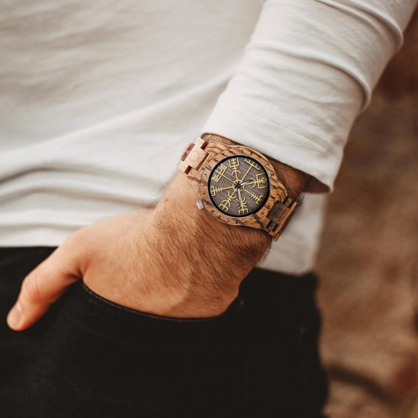 Viking Men's Wooden Watch wood