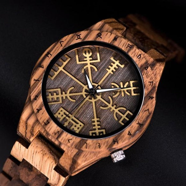 Viking Men's Wooden Watch wood