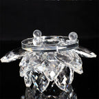 Fengshui Crystal Glass Ornament "Quartz Flower" - Healing, Buddhism, Meditation 