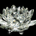 Fengshui Crystal Glass Ornament "Quartz Flower" - Healing, Buddhism, White Meditation