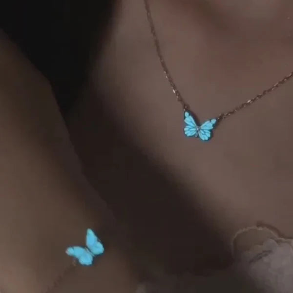 Luminous butterfly set (necklace + bracelet) + free earrings