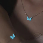 Luminous butterfly set (necklace + bracelet) + free earrings