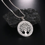 Silver Plated Gold Tree of Life Pendant