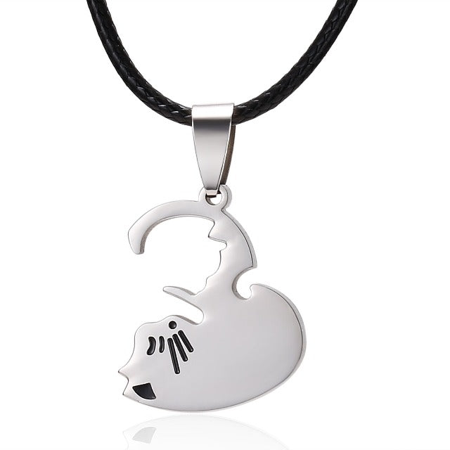 Cat Pendant for Couple