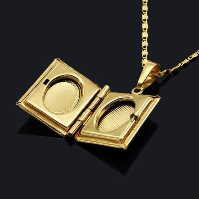 Silver Gold Quran Pendant Men Women