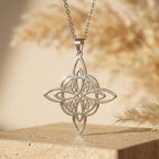 “Eternal Protection” witch’s knot pendant and necklace