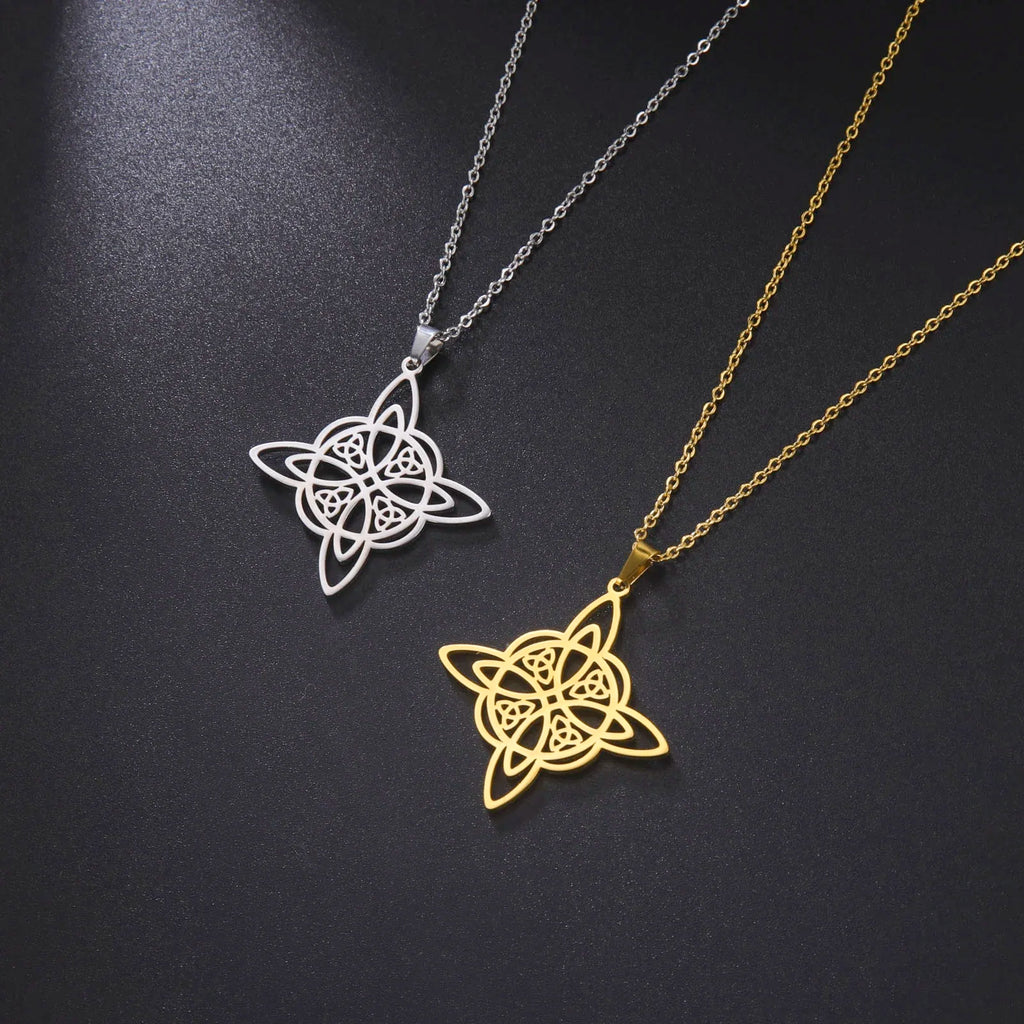 “Eternal Protection” witch’s knot pendant and necklace