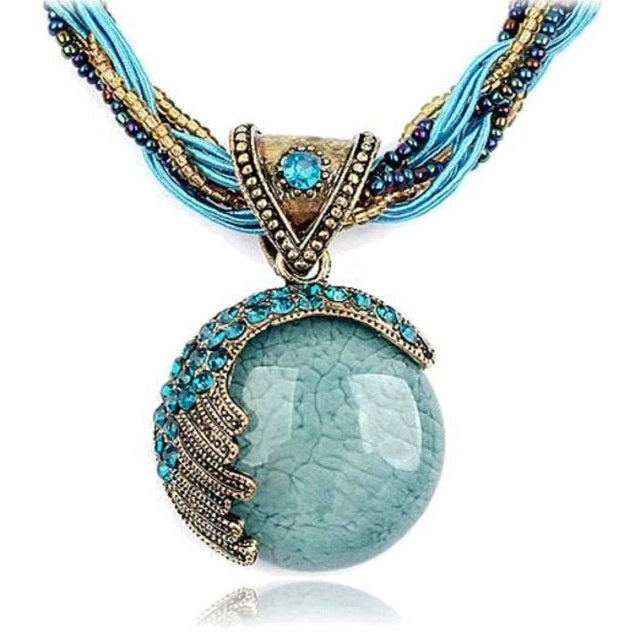 Ethnic Pendant Women Blue