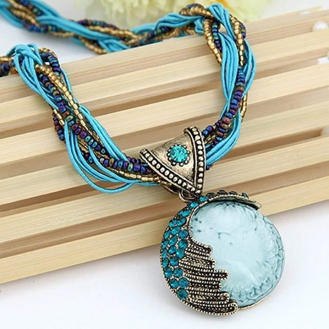Ethnic Pendant Women Blue