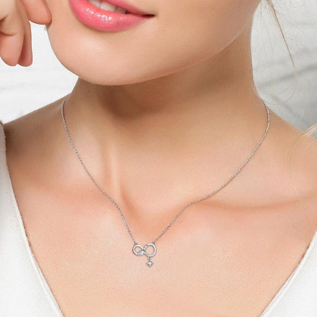 Silver Infinity Pendant for Women