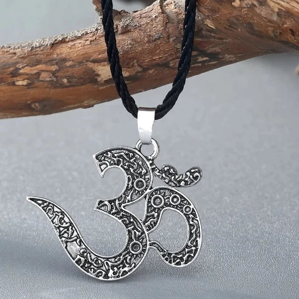 Om Symbol Buddhism Silver Pendant