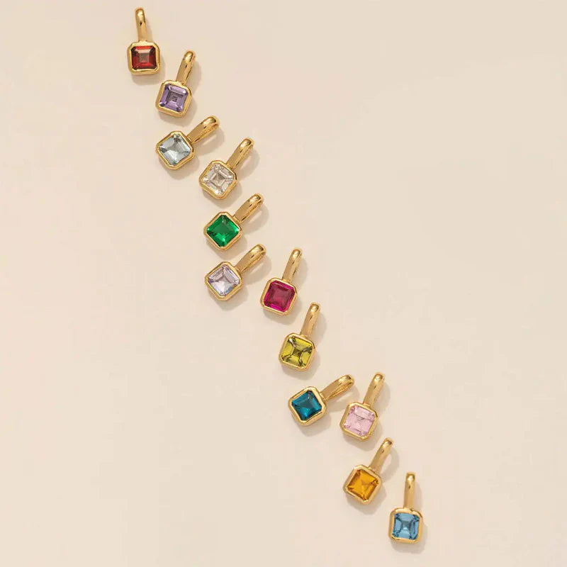 Colored Zodiac Sign Pendant