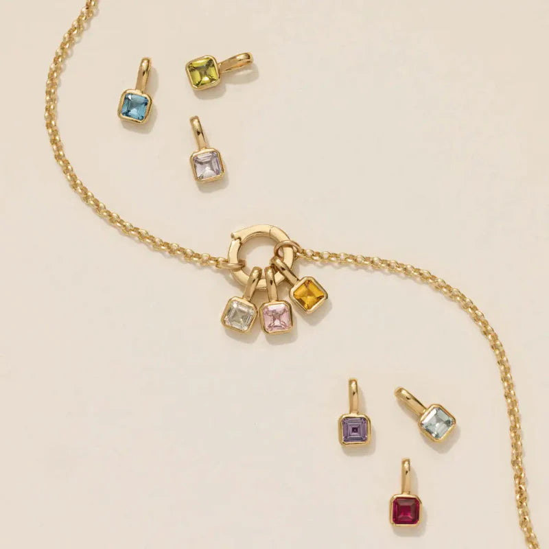 Colored Zodiac Sign Pendant