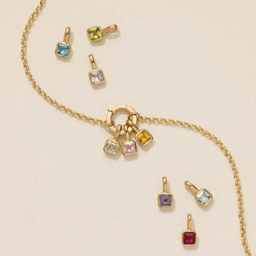 Colored Zodiac Sign Pendant