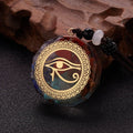 Orgonite Stone Pendant & Necklace for Men and Women Protection & Meditation Eye of Horus