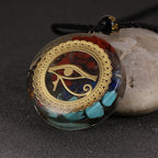 Orgonite Stone Pendant & Necklace Men Women Protection Meditation oudjat eye