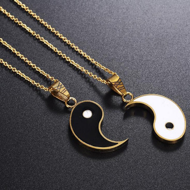 Separable Yin Yang Pendant Gold