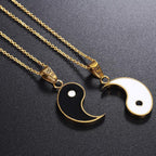 Separable Yin Yang Pendant Gold