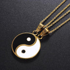 Separable Yin Yang Pendant gold