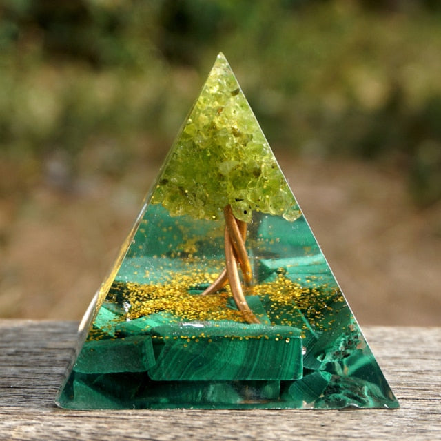 Orgonite Pyramid Protection & Meditation tree